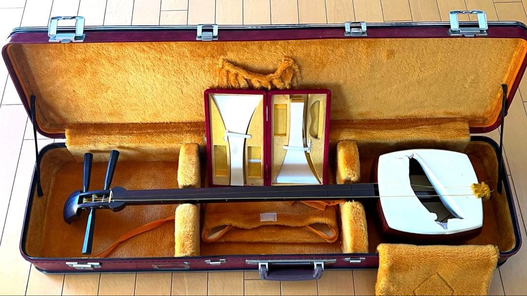 三味線 本体 専用ケース楽譜付き　バチおまけ