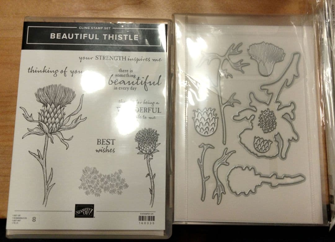 未使用　存在感あるお花スタンプ＆ダイ　スタンピンアップ