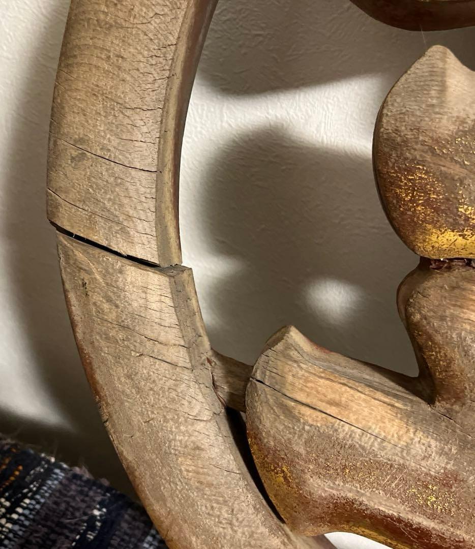 木製　看板　アンティーク　金　骨董　古民家