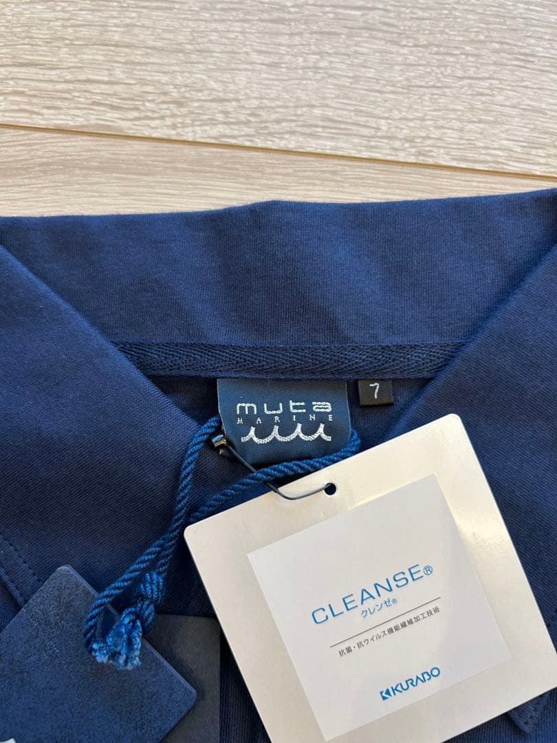 mutaMARINE ムータ　ポロシャツ　ネイビー　7新品