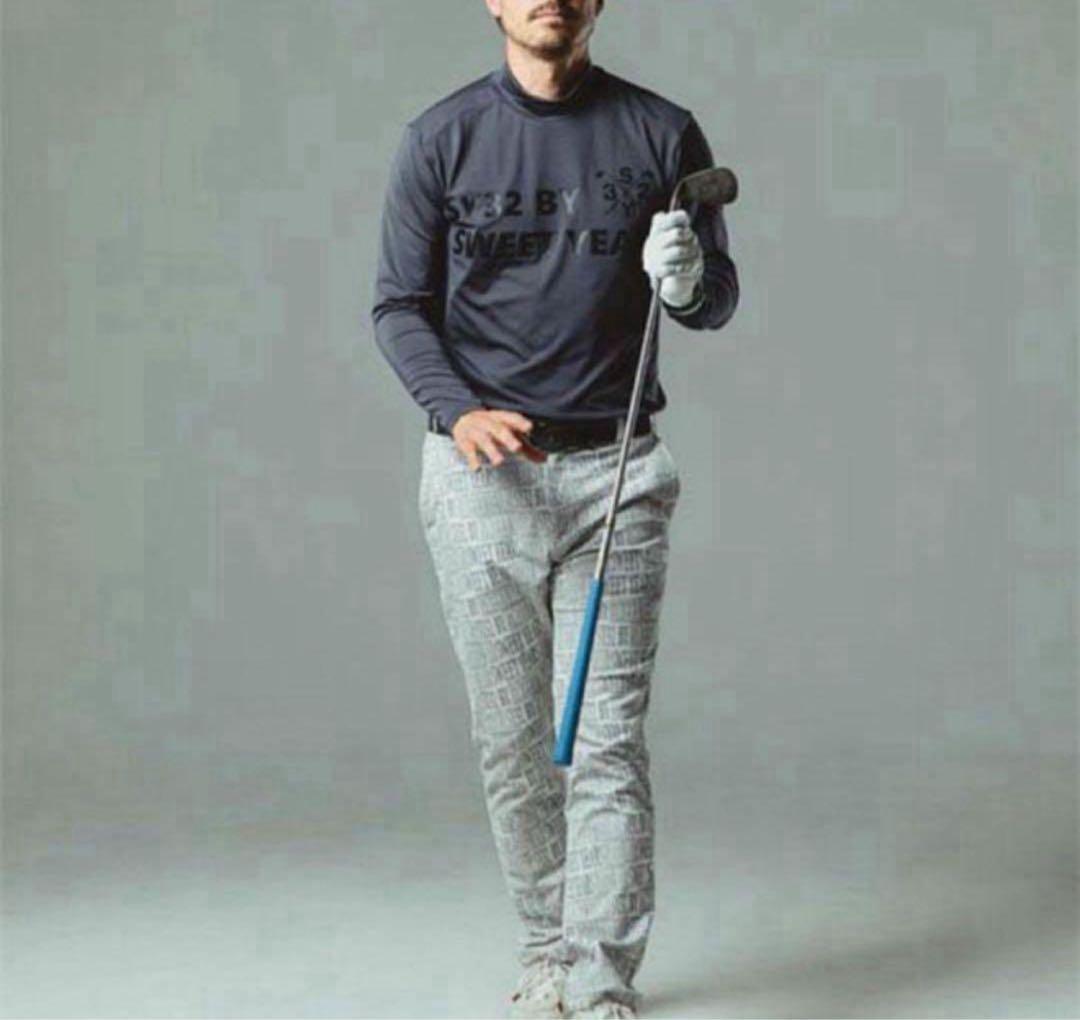 sy32 長袖　モックネック　インナー素材　ゴルフウェア　春夏　シャツ　トップス