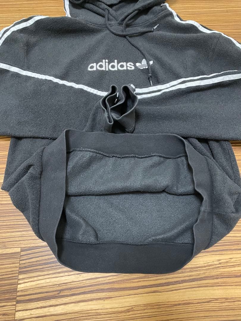 adidas アディダス パイル地 スウェットパーカー パンツ セットアップ