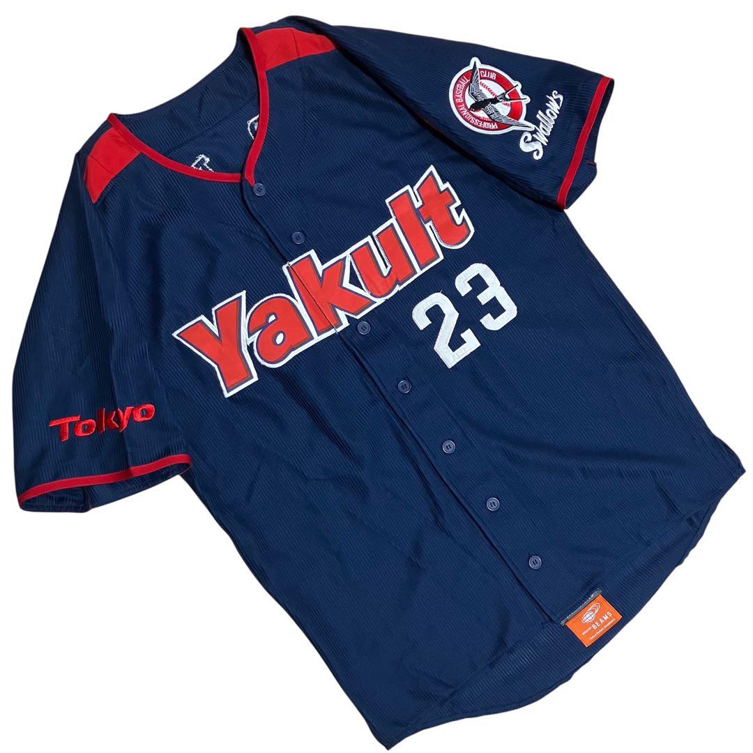 BEAMS×DESCENTE 東京ヤクルトスワローズ 青木宣親 刺繍ユニフォーム
