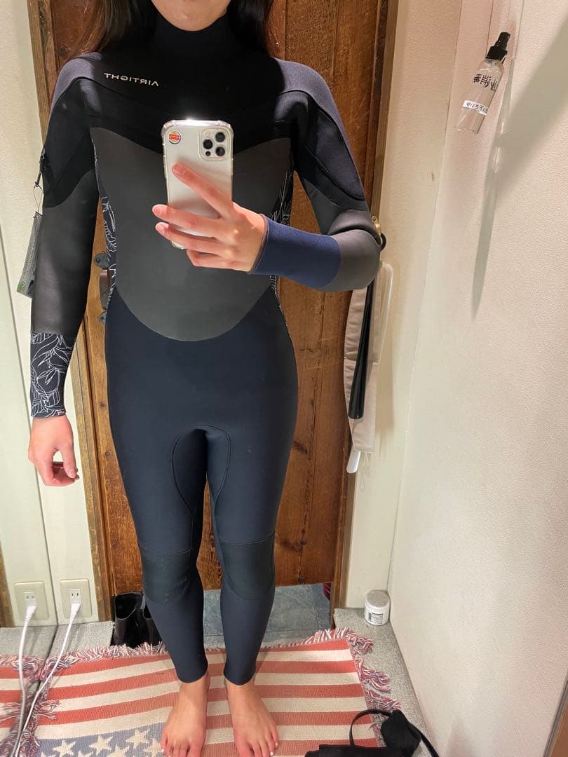 AIRTIGHT フロントジッパー ウェットスーツ セミドライ 裏起毛