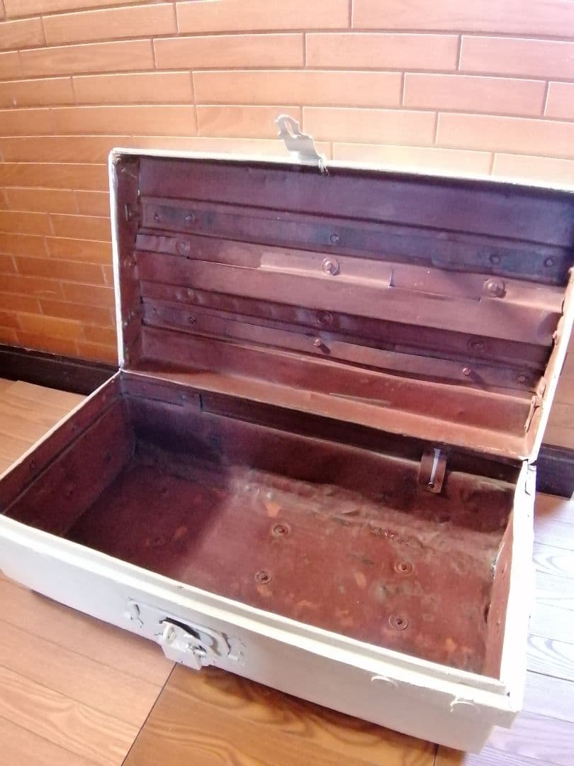 ヴィンテージ 収納箱 スチールボックス インド軍 ミリタリーケース コンテナ