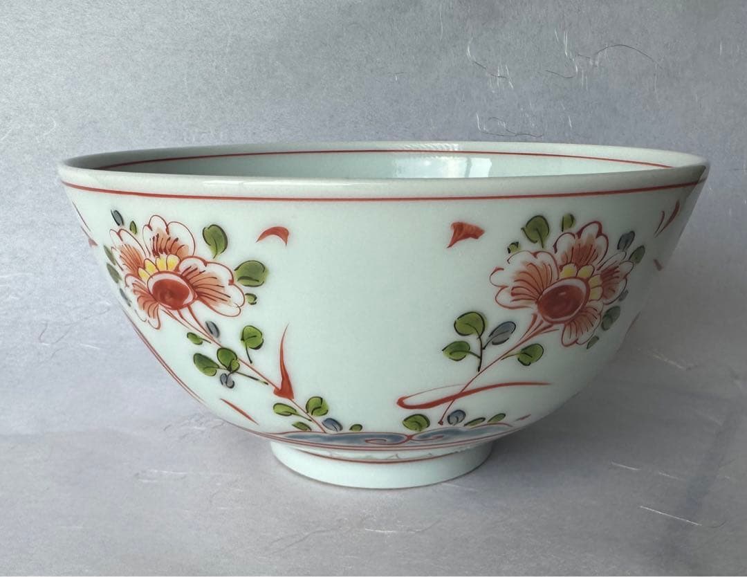 花赤絵鉢　茶道具　陶山 銘　京焼　鳳凰牡丹