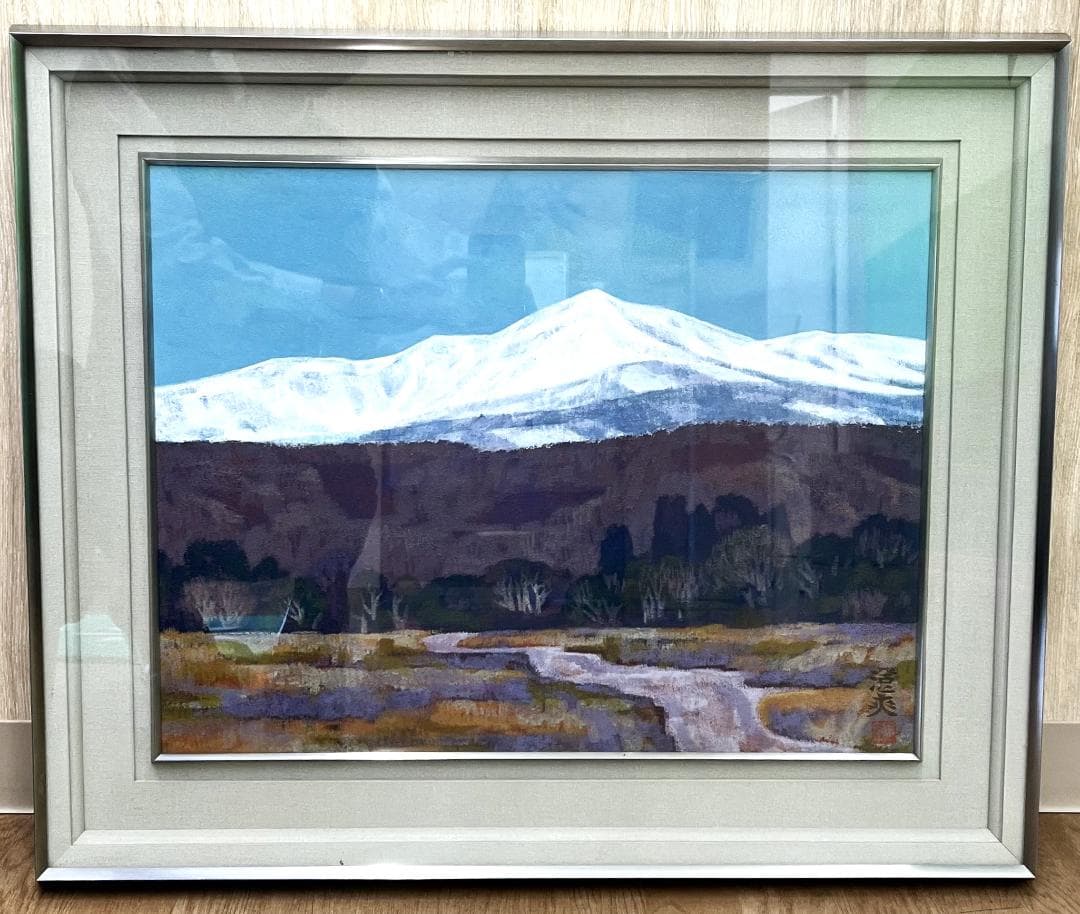 真作 高橋澄爽 高原 日本画 風景画