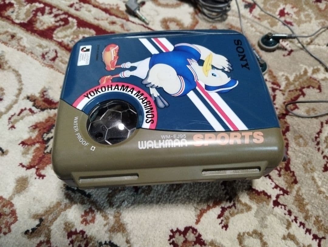 横浜マリノス　jリーグ 　sony 90s　レトロ　walkman　ウォークマン