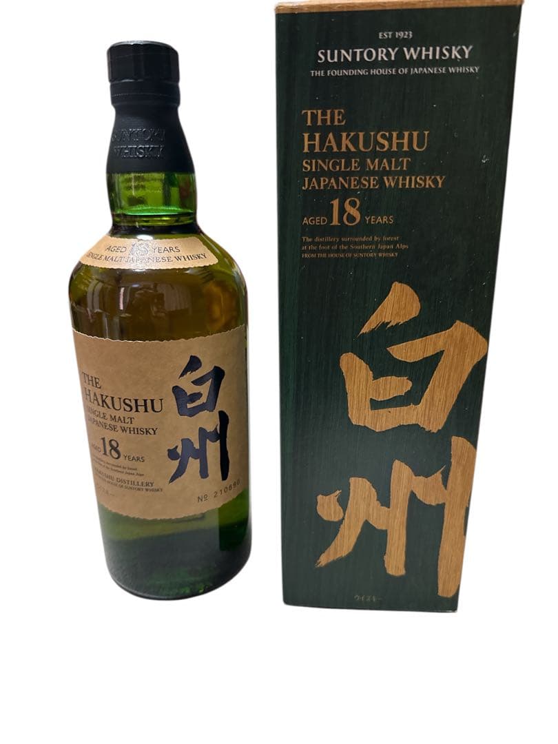 サントリー 白州 18年 シングルモルト ウイスキー 700ml 箱付き 未開栓