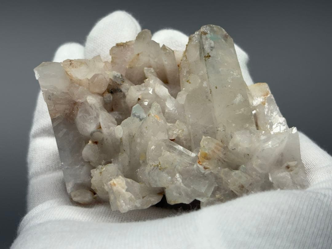 アホー石　アホイト　アホアイト　大きな水晶クラスター　メッシーナ産　天使の石