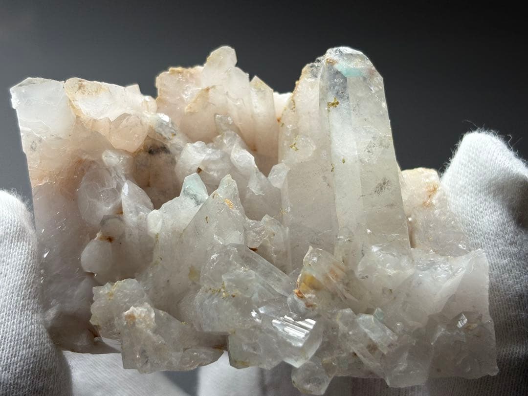 アホー石　アホイト　アホアイト　大きな水晶クラスター　メッシーナ産　天使の石