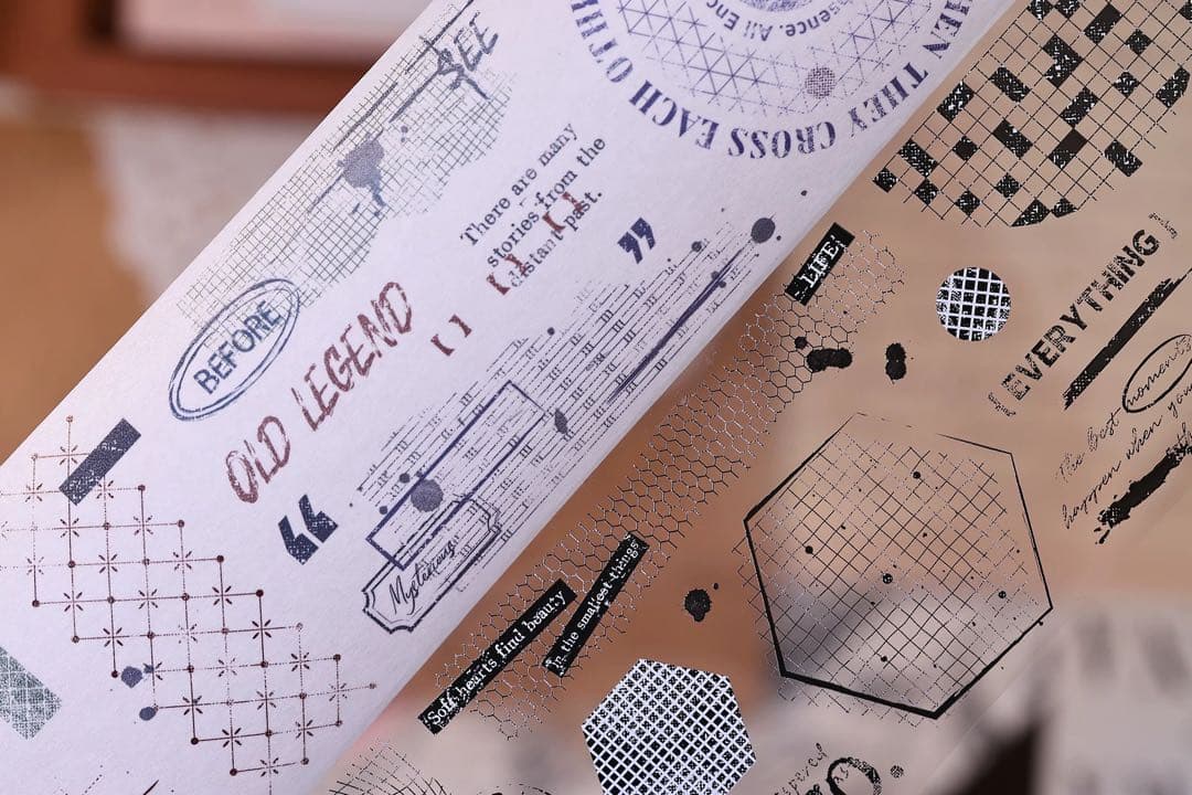 小白家文創《时光叙事》海外マスキングテープ　マステ 【2507】