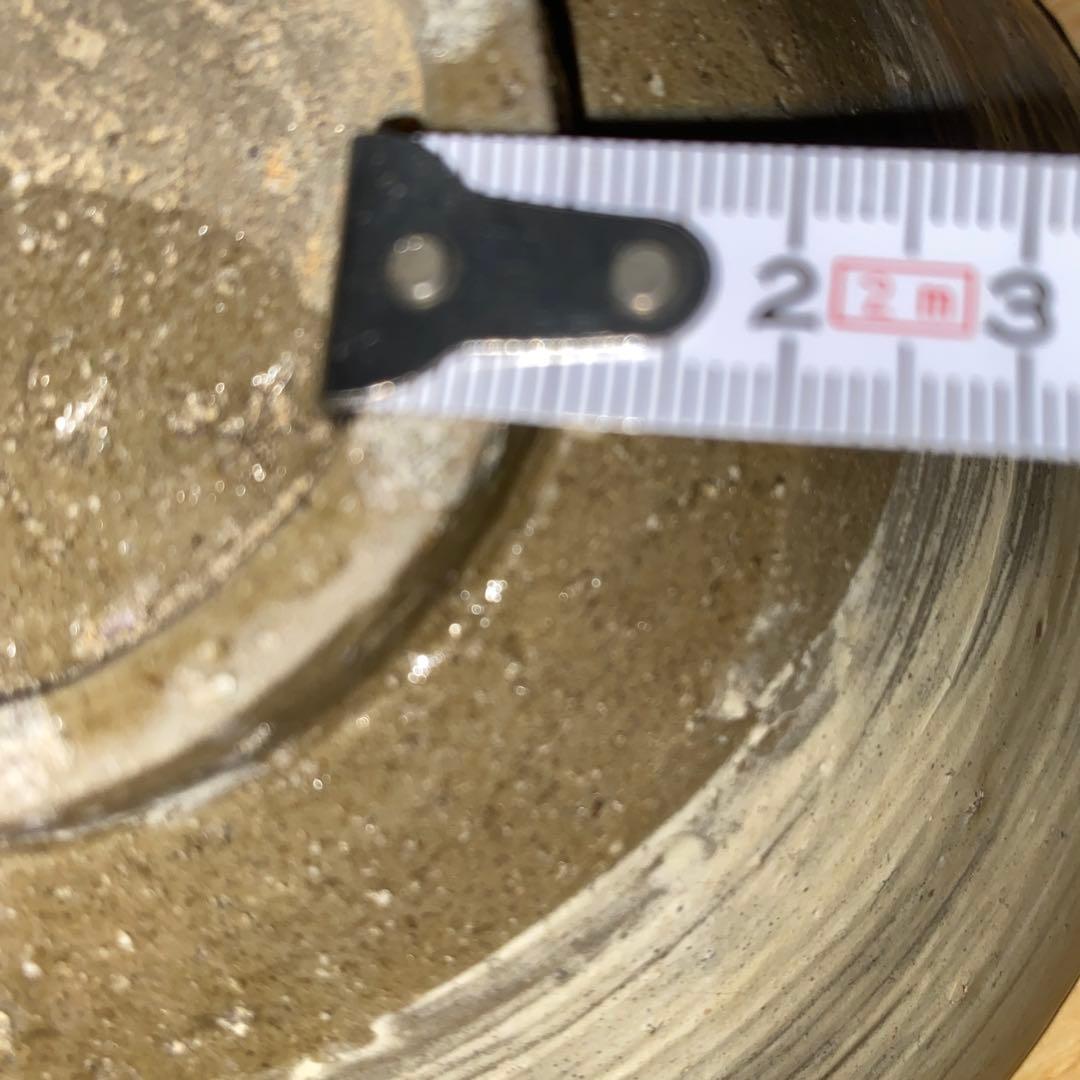 李朝前中期　刷毛目平茶碗