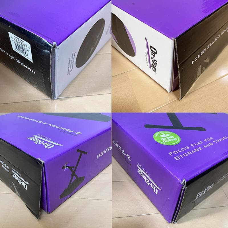 【美品】オンステージ キーボードスタンド ベンチセット X型 折りたたみ