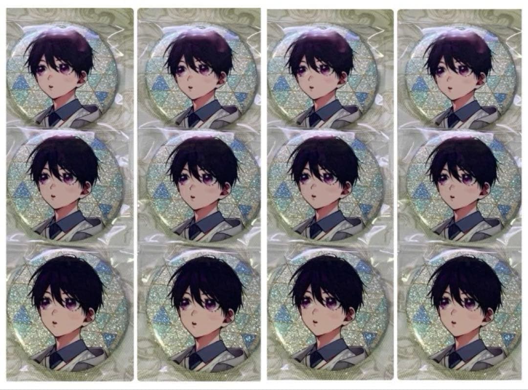 ナカまであいして展 百瀬あん先生 グリッター缶バッジ デート 楪 12点