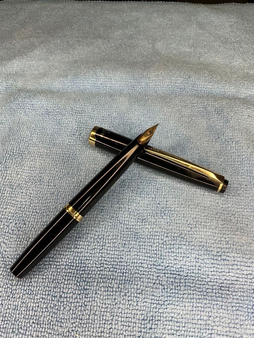 シナモンElite エリート 万年筆 14K刻印あり ブラック 現状品