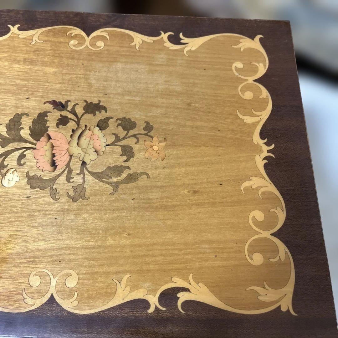 ITALY 象嵌 オルゴール サイドテーブル