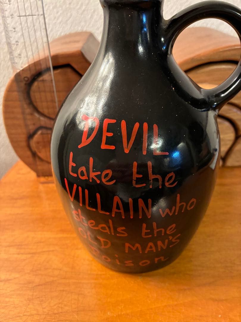 ビンテージ　デビル　悪魔　レッドデビル　デカンタ　毒瓶　ミッドセンチュリー