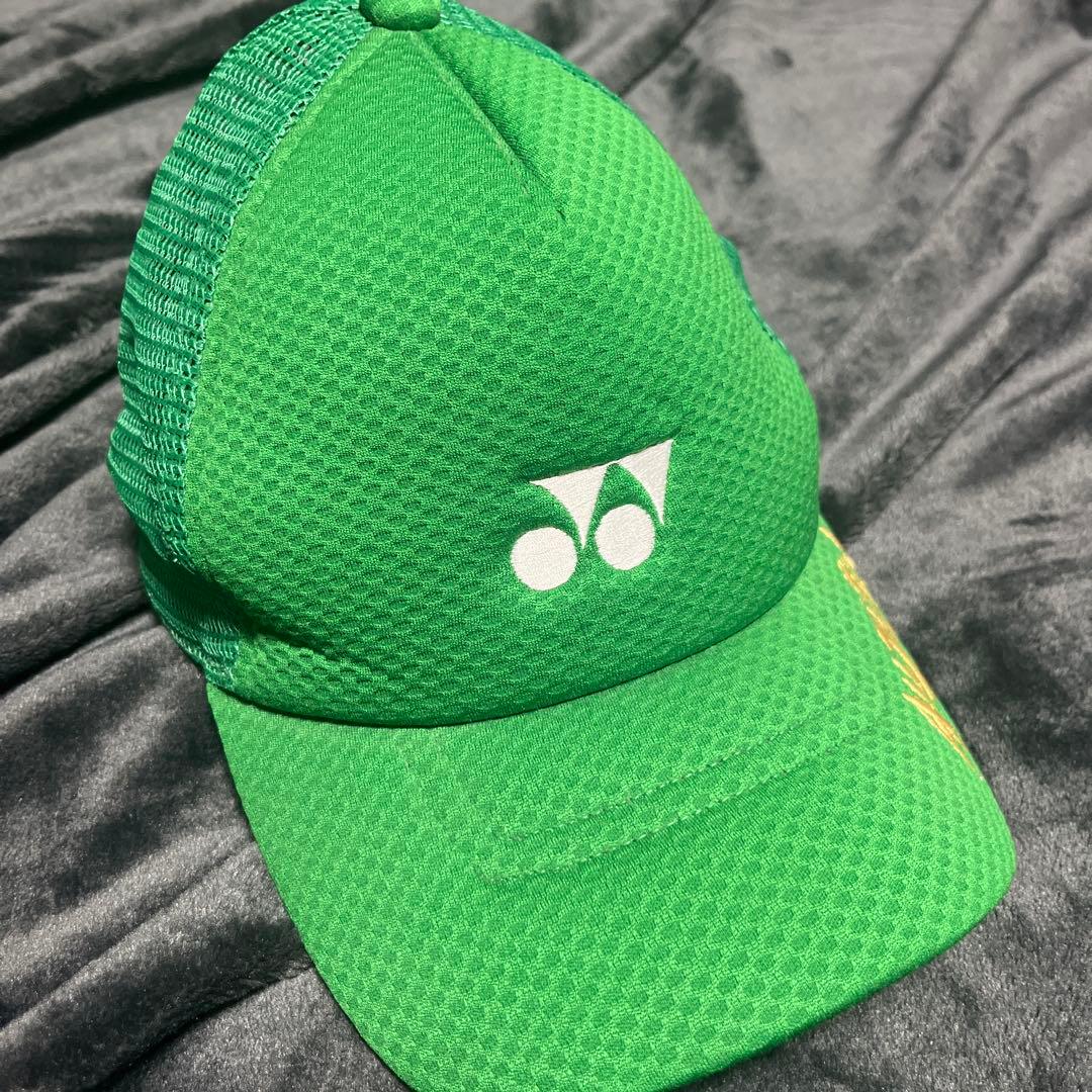 YONEX メッシュキャップ 緑 ALL JAPAN