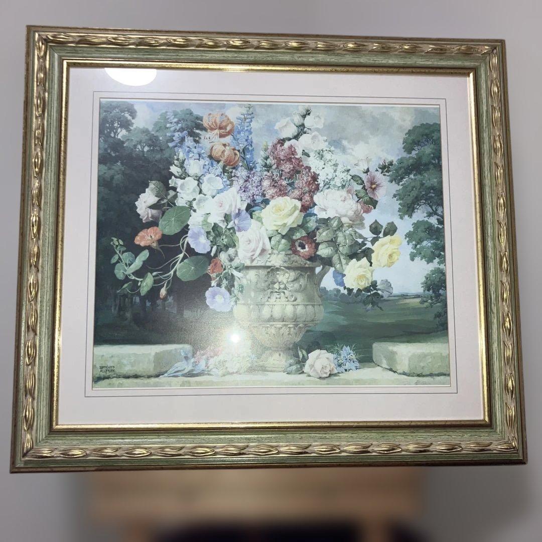 英国Bernard Allfree 花盛　絵画