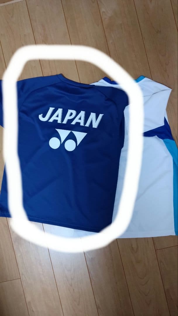 YONEX日本代表モデルブルー応援ウェアJAPAN tシャツ(M）
