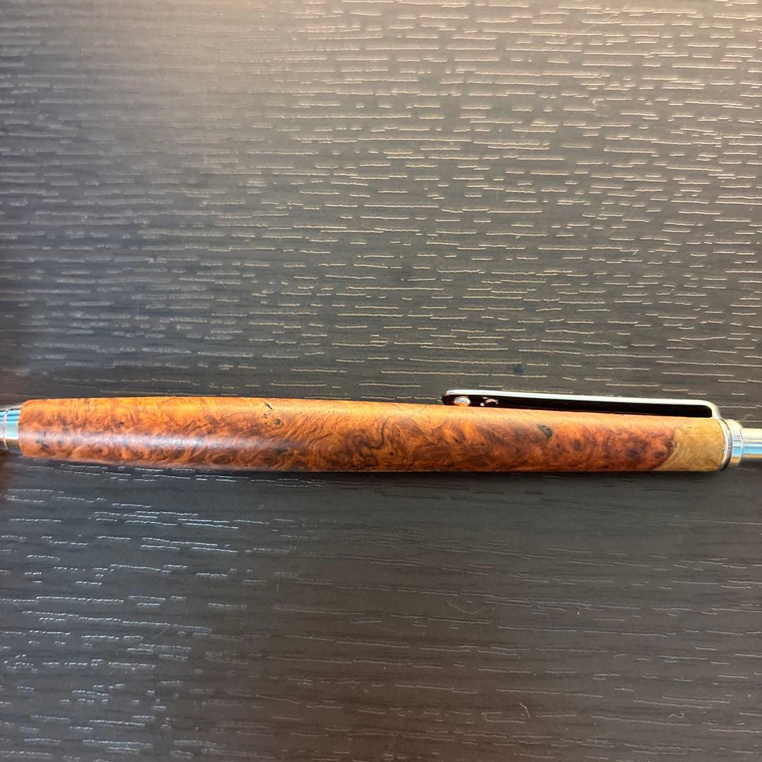 工房楔　シャープペンシル　花梨瘤（一部紅白）