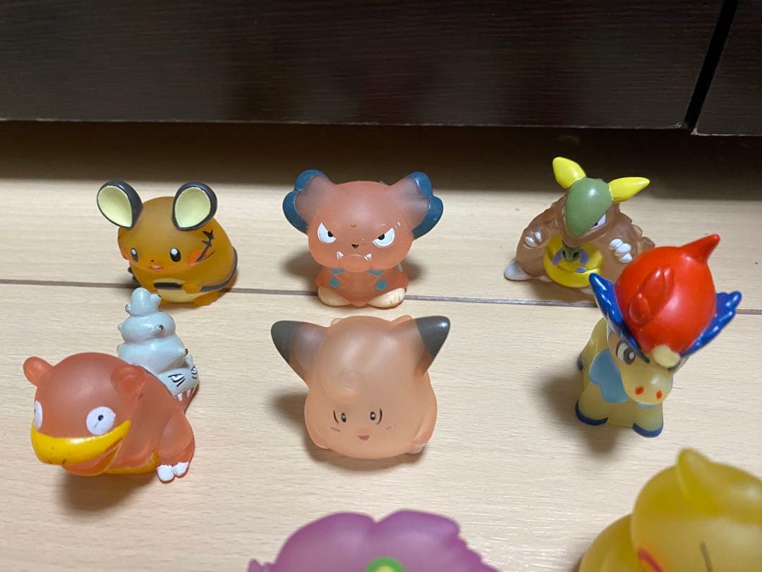 ポケモンキッズ　指人形　クリアver ガブリアス　ハブネーク　ヤジロン　ポケモン