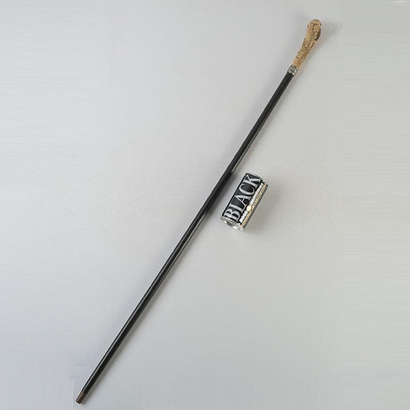 中国　獣骨彫刻　人物文　杖　長さ約93㎝　D　R9135H