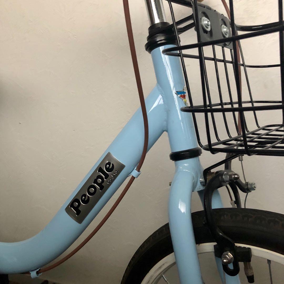 【匿名配送】ケッターサイクル　People キッズ自転車18インチ　ライトブルー