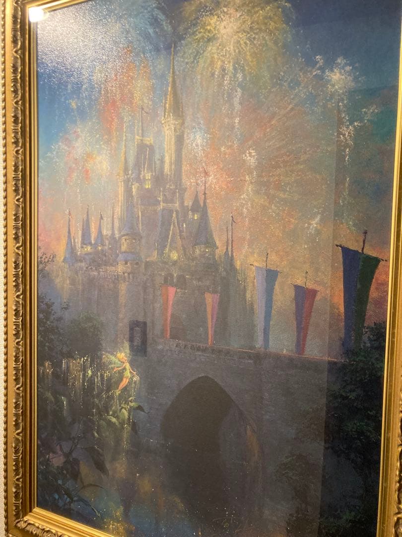 ジェームスコールマン　ティンカーベルとお城　ディズニー　Disney アート