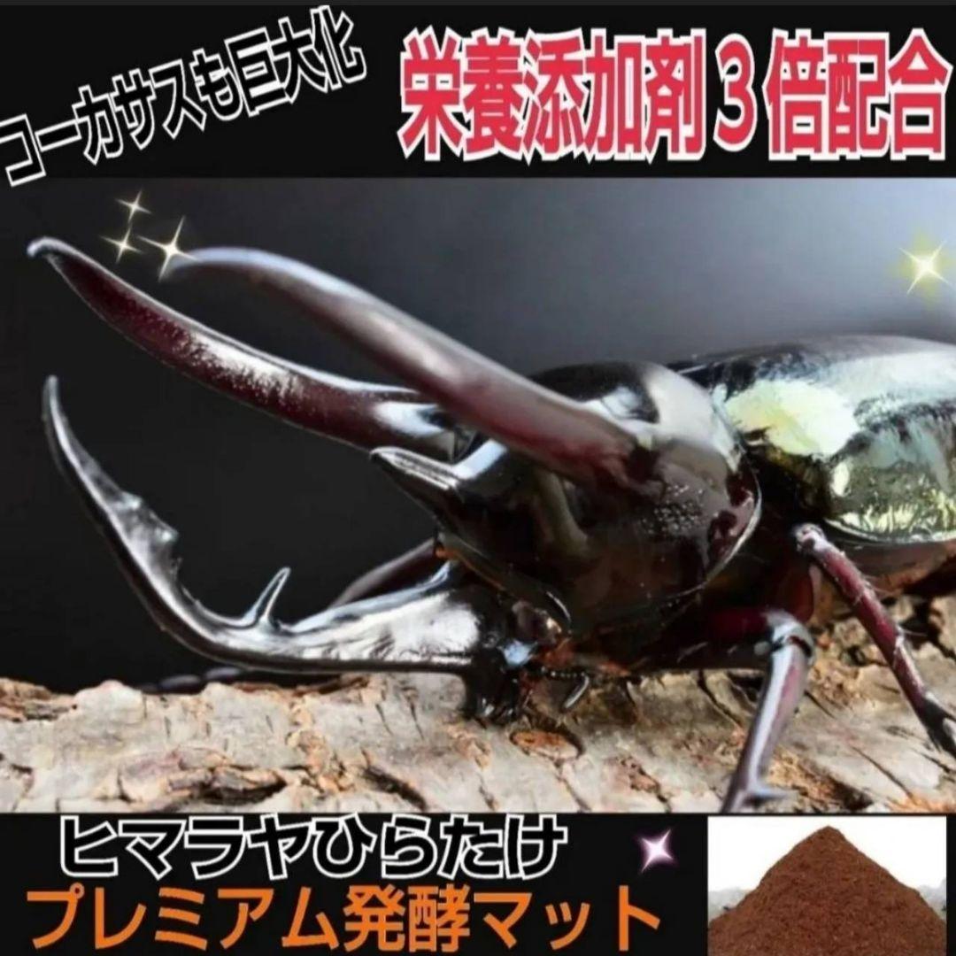 ヘラクレスに抜群！プレミアム3次発酵カブトムシマット【たっぷり60リットル】