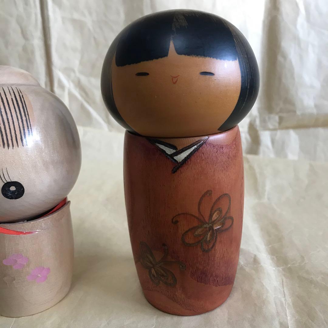 [タイムセール]こけしセット民芸品　置物　日本　人形伝統工芸品インテリア こけし
