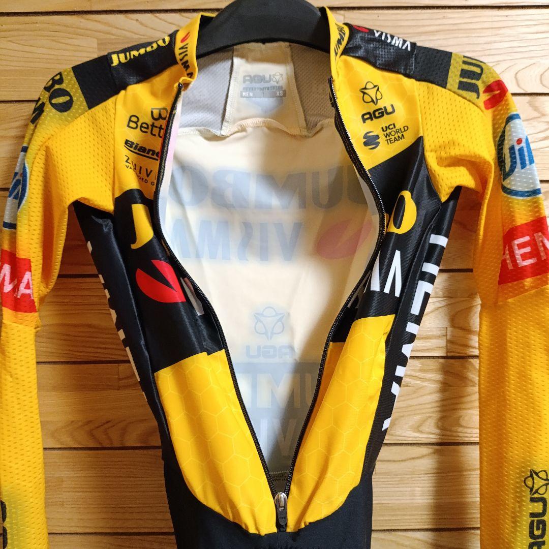 支給品　Jumbo visma　スキンスーツ　AGU　サイクルジャージ　ユンボ