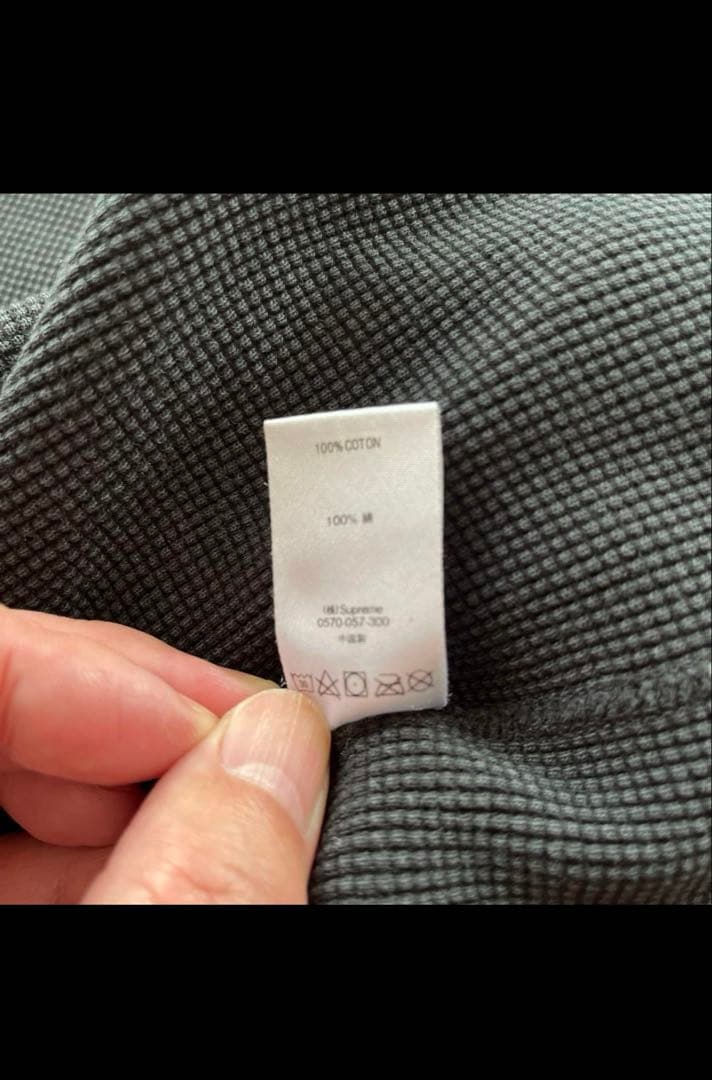Supreme　ニューヨーク総柄ワッフルサーマル長袖Tシャツ カットソー