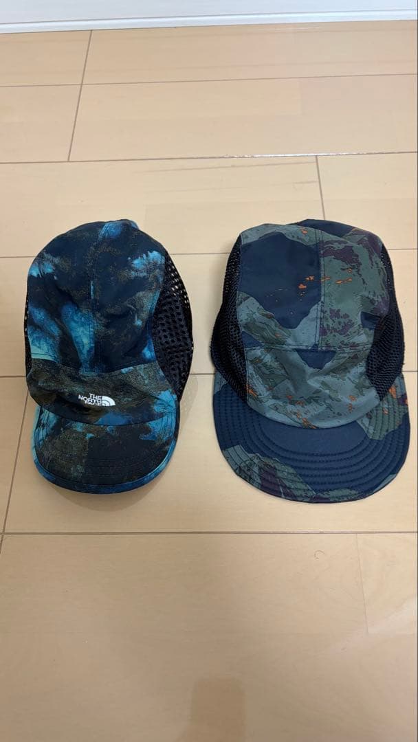 ❶ノースフェイスTシャツ ❷ノースフェイスランキャップ ❸トレラン等ランキャップ