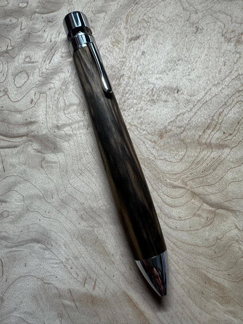 【工房楔　グラッソ】黒柿孔雀杢