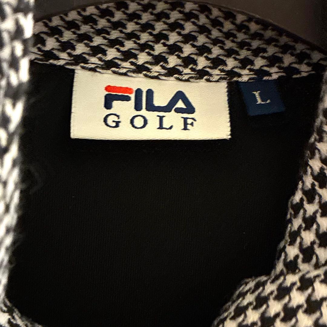 フィラ　Fila ゴルフ　ワンピース　チャック　ファスナー　千鳥柄　スポーツ　服