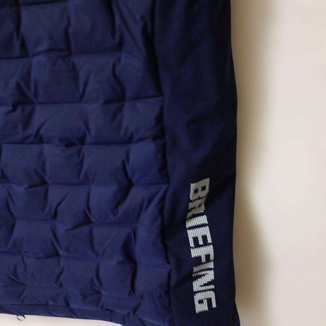 ブリーフィングメンズハイブリッドダウンベスト XL ネイビー