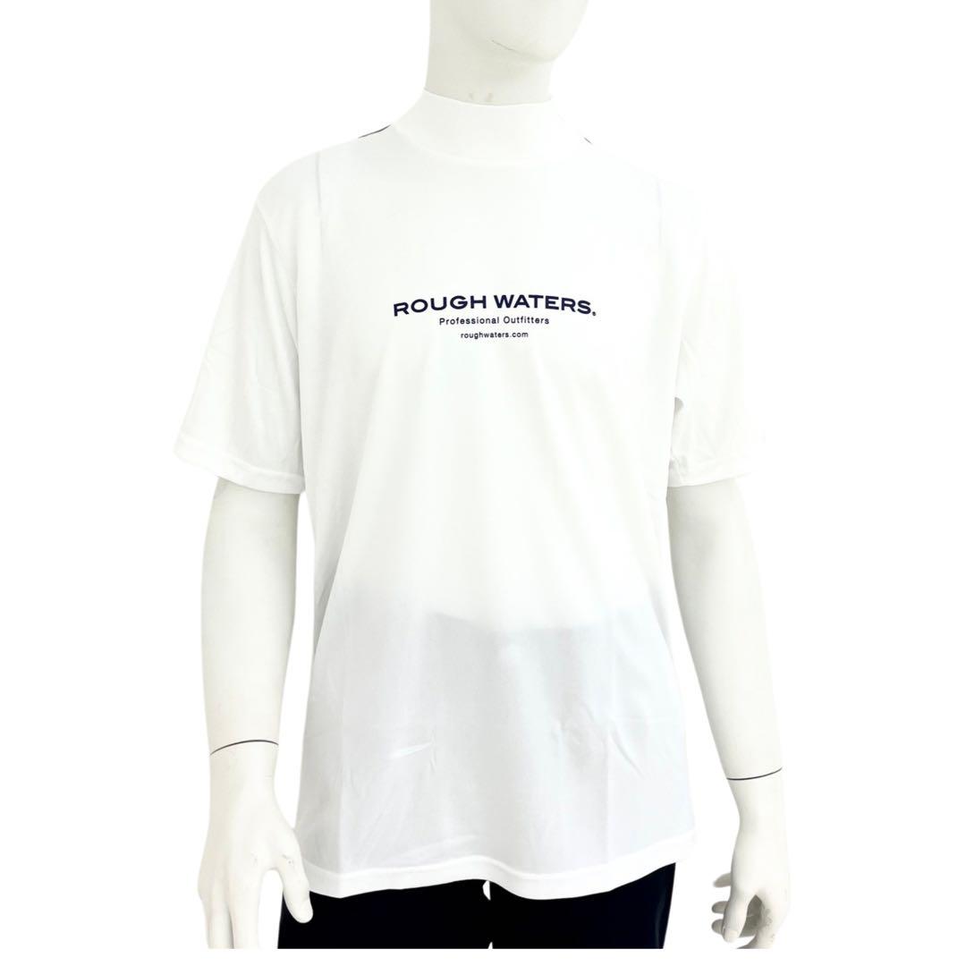 エリートグリップ　ROUGHWATERS 半袖モックネック　ホワイト　LL