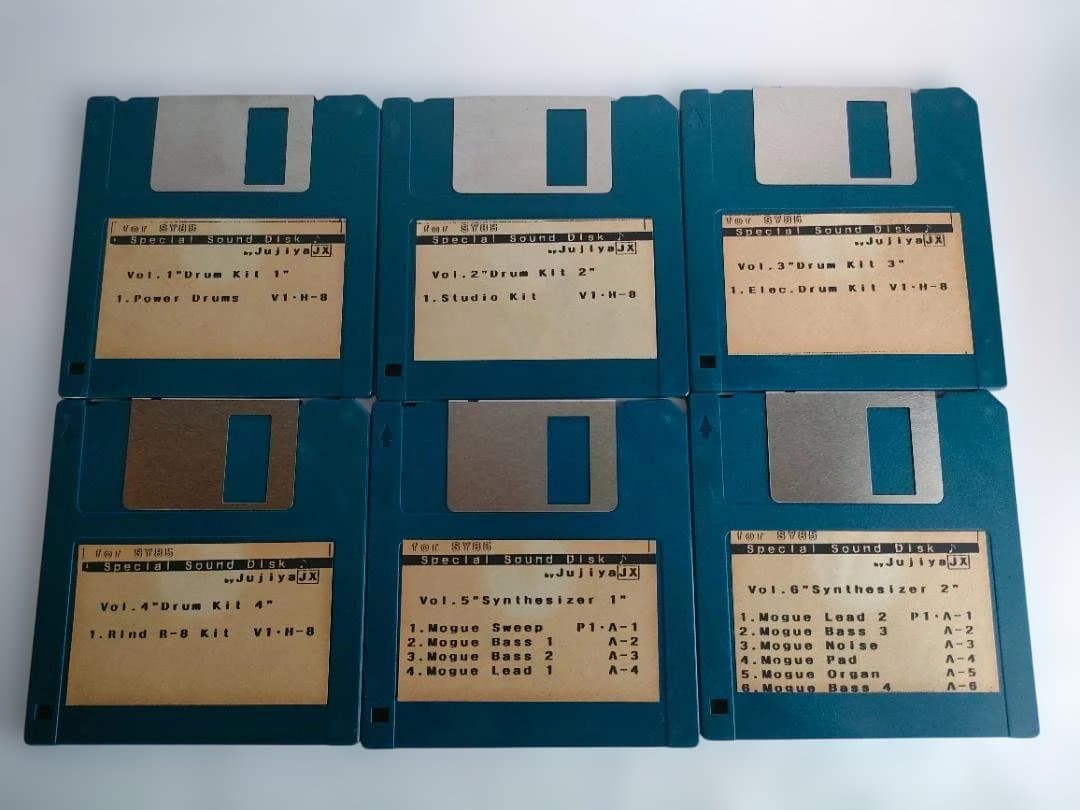 ヤマハSY85用　フロッピー12枚　シンセ音源 十字屋オリジナル　YAMAHA