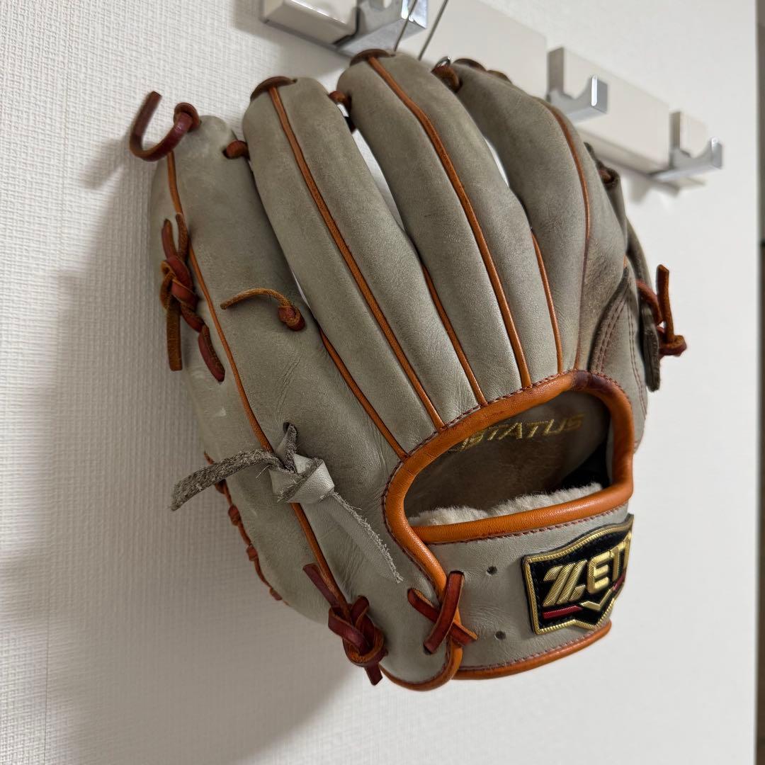ZETT 軟式グローブ グレー