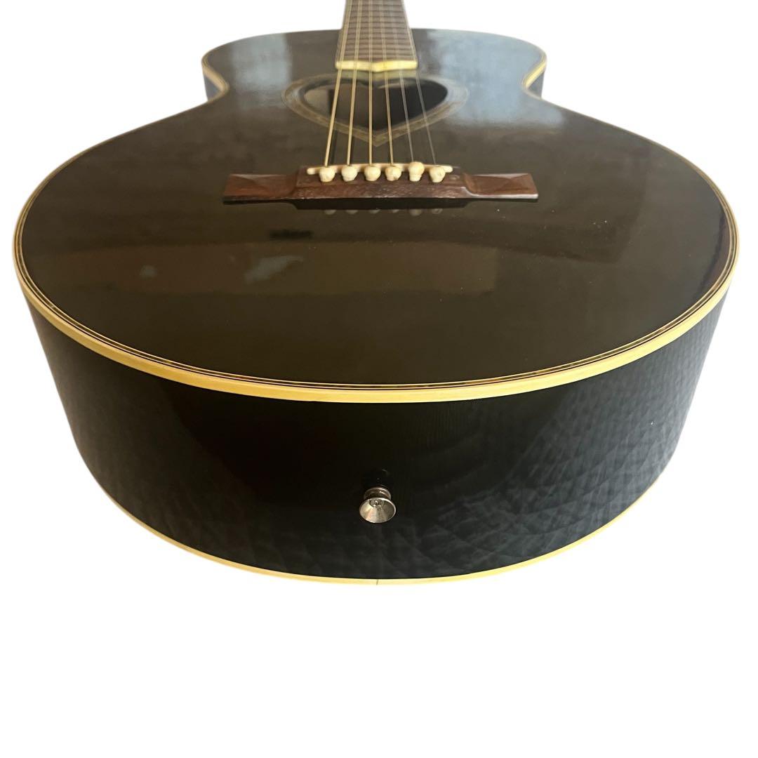 ハート型 ホール　ブラック アコースティックギター　JJ HEART