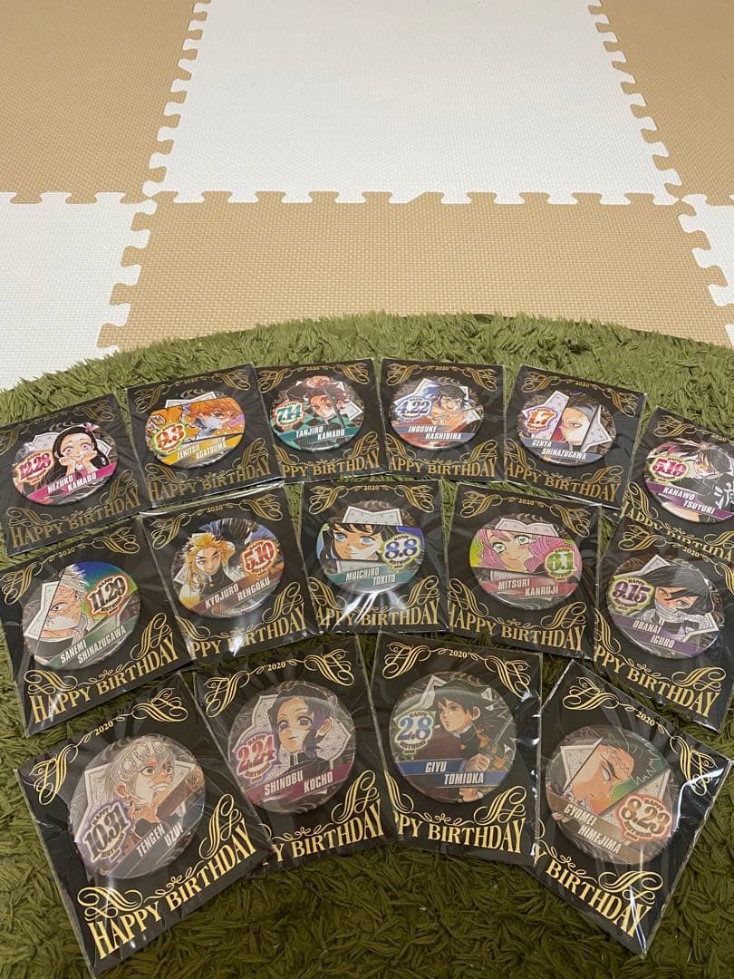 鬼滅の刃 バースデー缶バッジ2020年　コンプリートセット