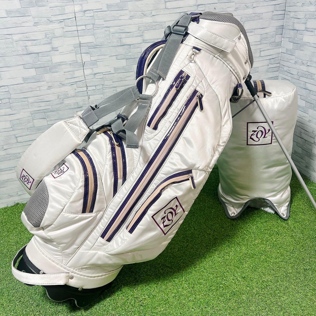 ZOY ゾーイ ゴルフ キャディバッグ スタンド式 クッション素材 軽量 6分割