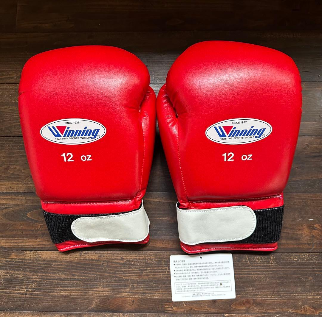Winning ボクシンググローブ 12 oz レッド