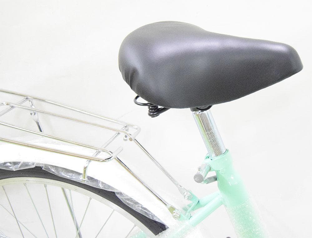 新品送料無料 折りたたみ自転車6段変速２４インチミニベロママチャリカゴ付折り畳み