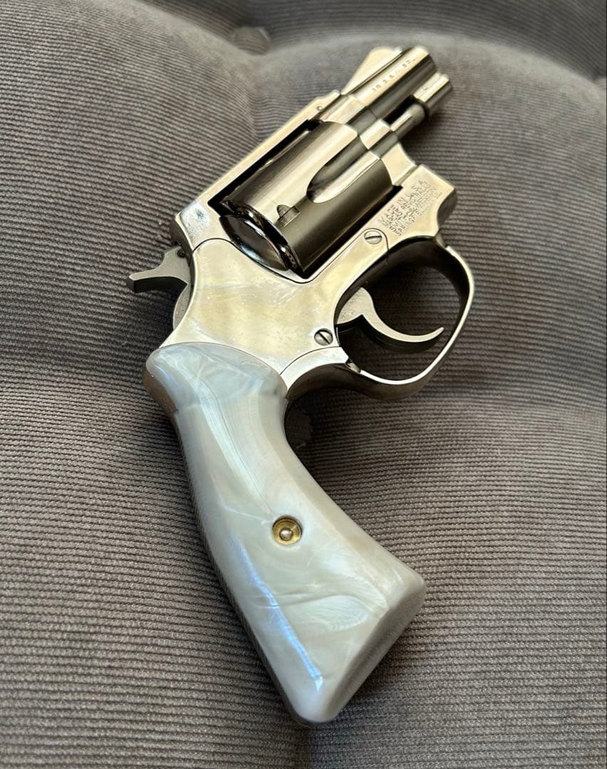 【タナカ】S&W M36 チーフ トラビスモデル ニッケルフィニッシュ ガスガス