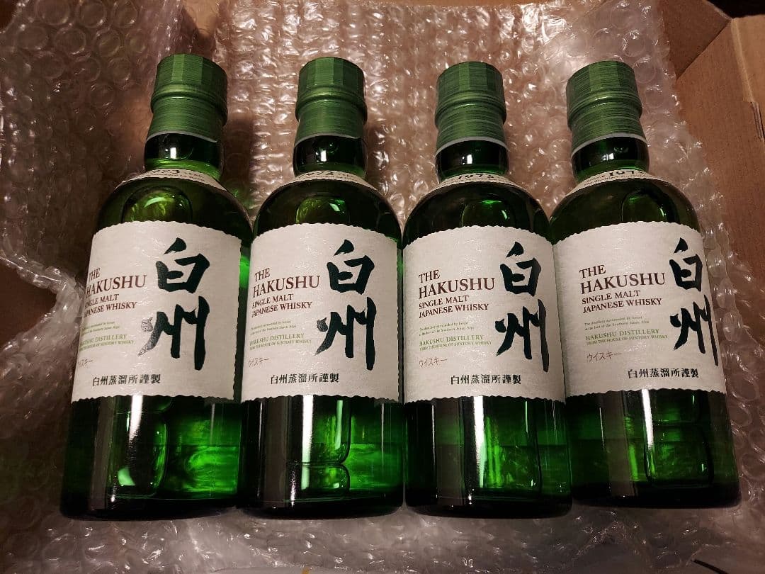 白州 サントリー ウイスキー ミニボトル 180ml 4本