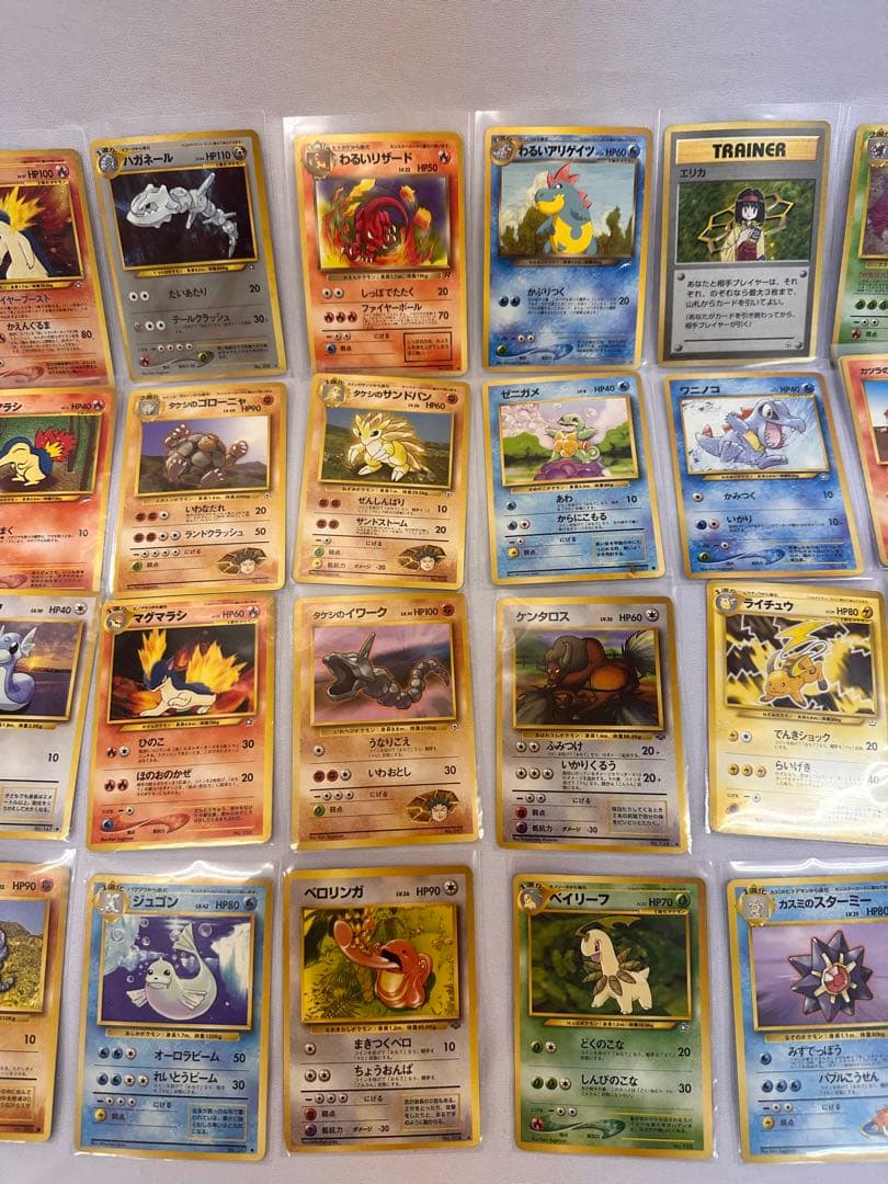 【旧裏ポケモンカード42枚セット】御三家・ジムリーダー・キラ有 タケシ/カスミ