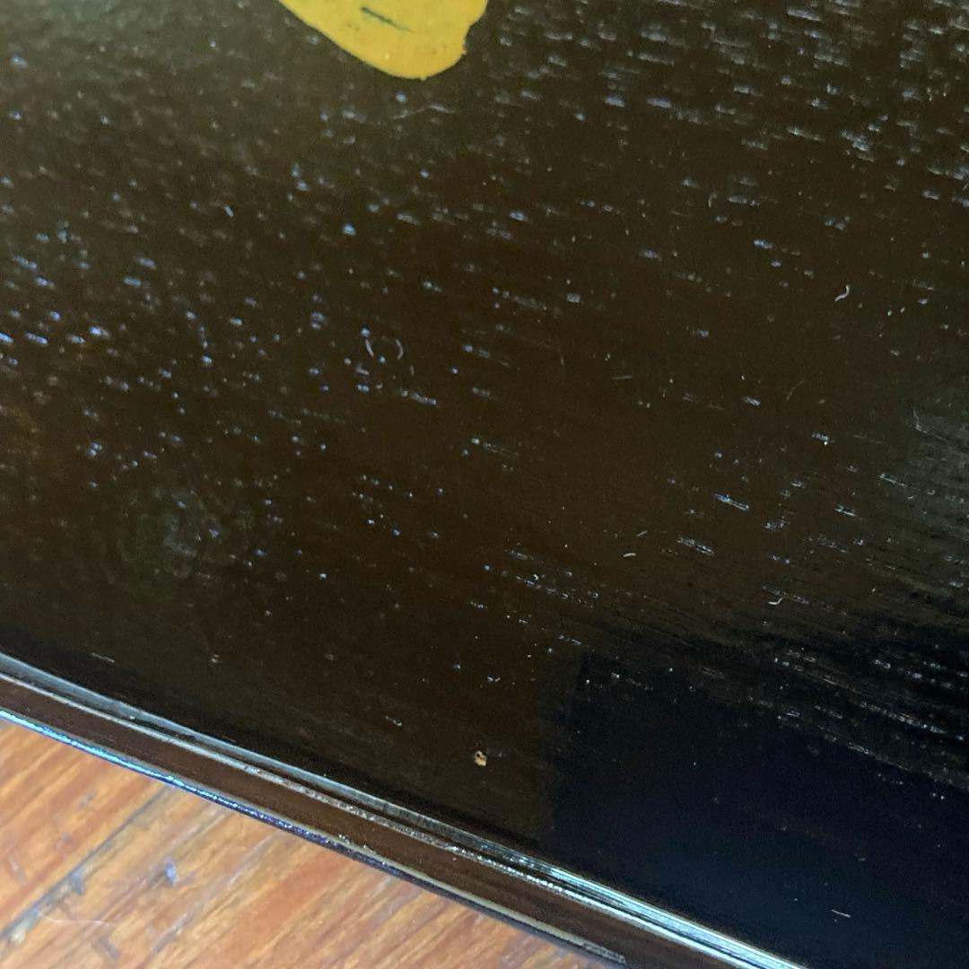 輪島塗　松華堂　山崖宗陽　蒔絵銀杏　黒塗　縁高重　五客セット